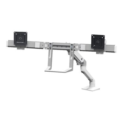 Ergotron ≤32" x2 HX Desk Dual Monitor Arm, -pöytäteline kahdelle näytölle, valkoinen