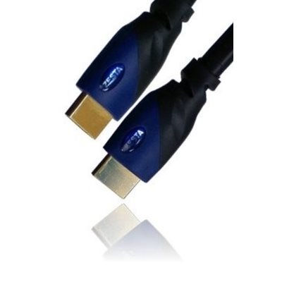 Zesta 1.4 HDMI -näyttökaapeli, 2,5m, musta (Poistotuote! Norm. 7,90€)