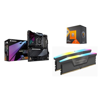 Gigabyte B650E AORUS MASTER + Ryzen 7 7800X3D + 32GB DDR5 6000MHz (Bundletarjous!)