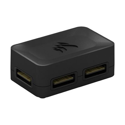 Corsair iCUE LINK 4-Way Signal Splitter, musta