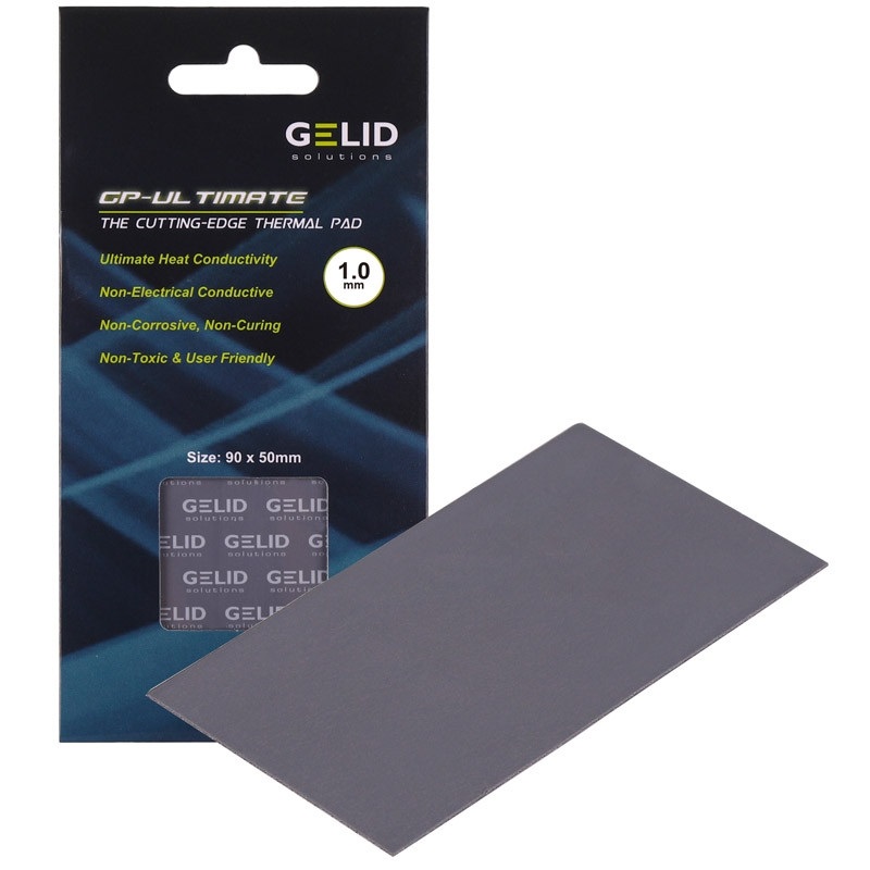 GELID Solutions GP-Ultimate -lämpötyyny, 90 x 50 x 1,0 mm, harmaa