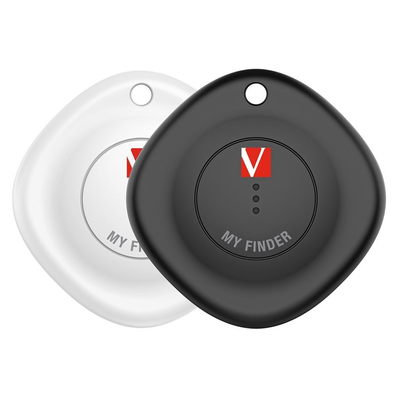 Verbatim My Finder, Bluetooth-paikannin 2-pack, musta+valkoinen