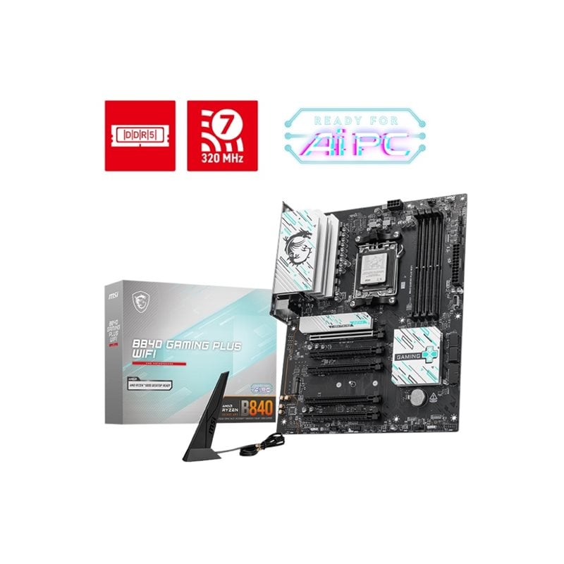 MSI B840 GAMING PLUS WIFI, ATX-emolevy