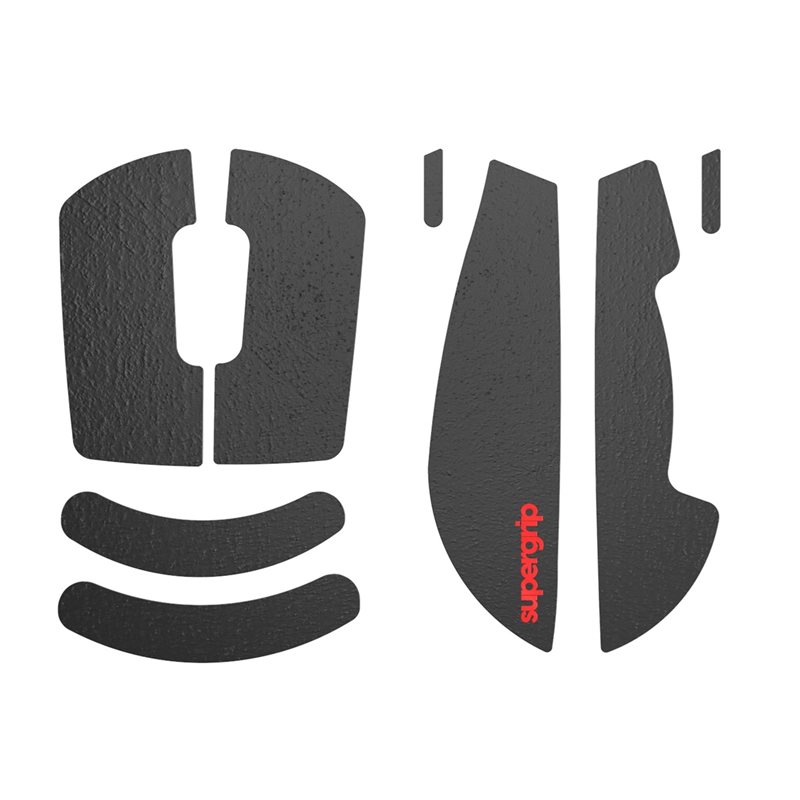 Pulsar Supergrip - Logitech G PRO X SUPERLIGHT / SUPERLIGHT 2, hiiren pitoteippisarja, musta