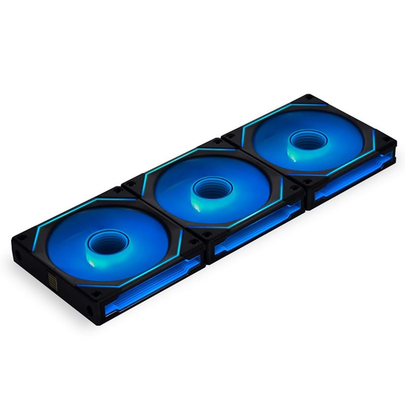 Lian Li UNI FAN SL-INF 120 Reverse Blade- 3-pack, 120mm ARGB PWM -tuuletinsarja + kontrolleri, musta