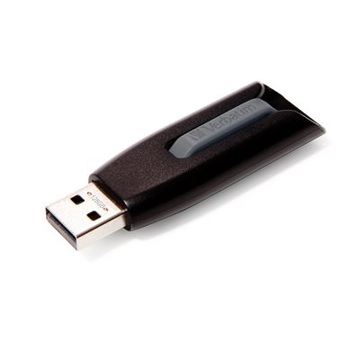 Verbatim 16GB V3 Drive, 3.2 Gen1 USB-A -muistitikku, 60/12 MB/s, musta