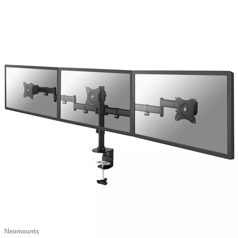 Neomounts by Newstar 10-27" x3 Select Monitor Desk Mount, näyttövarsi pöydälle kolmelle näytölle, musta