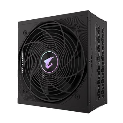 Gigabyte 850W AORUS ELITE P850W, ATX-virtalähde, PCIe 5.0, 80 Plus Platinum, musta