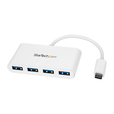 StarTech.com 3.2 Gen1 USB-C-hubi, 4x USB-A, valkoinen