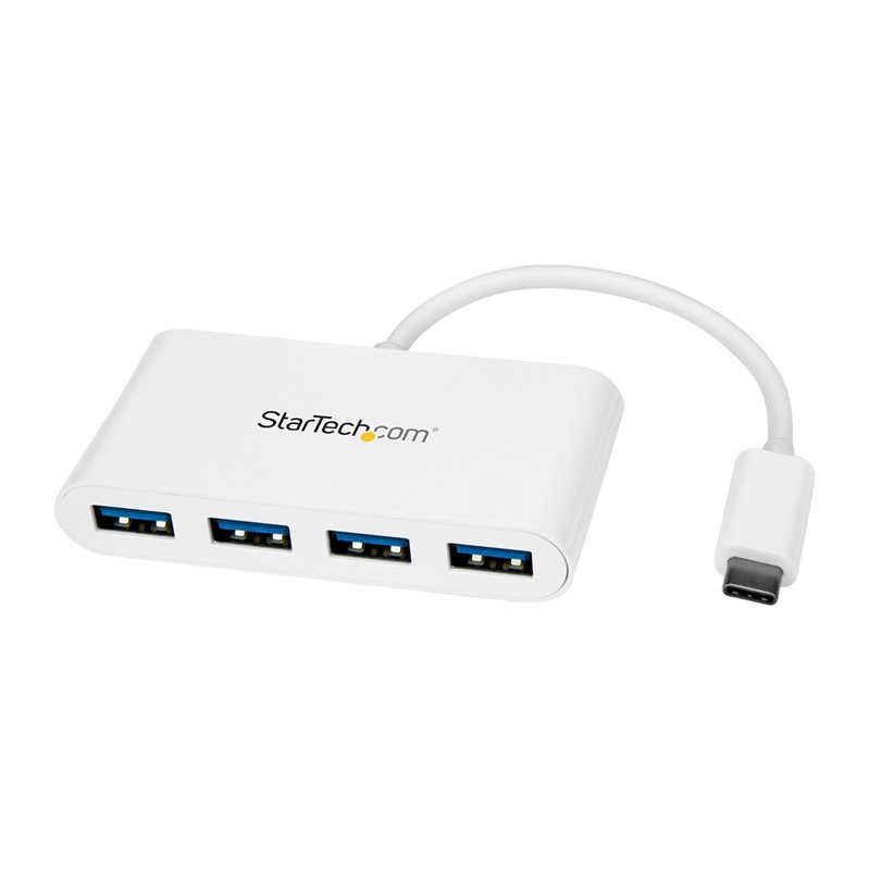 StarTech.com 3.2 Gen1 USB-C-hubi, 4x USB-A, valkoinen