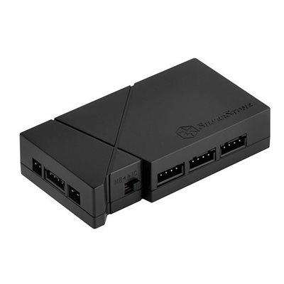 SilverStone LSB01, 8-porttinen RGB-valaisun hallintayksikkö, musta + 2 RGB LED -valonauhaa