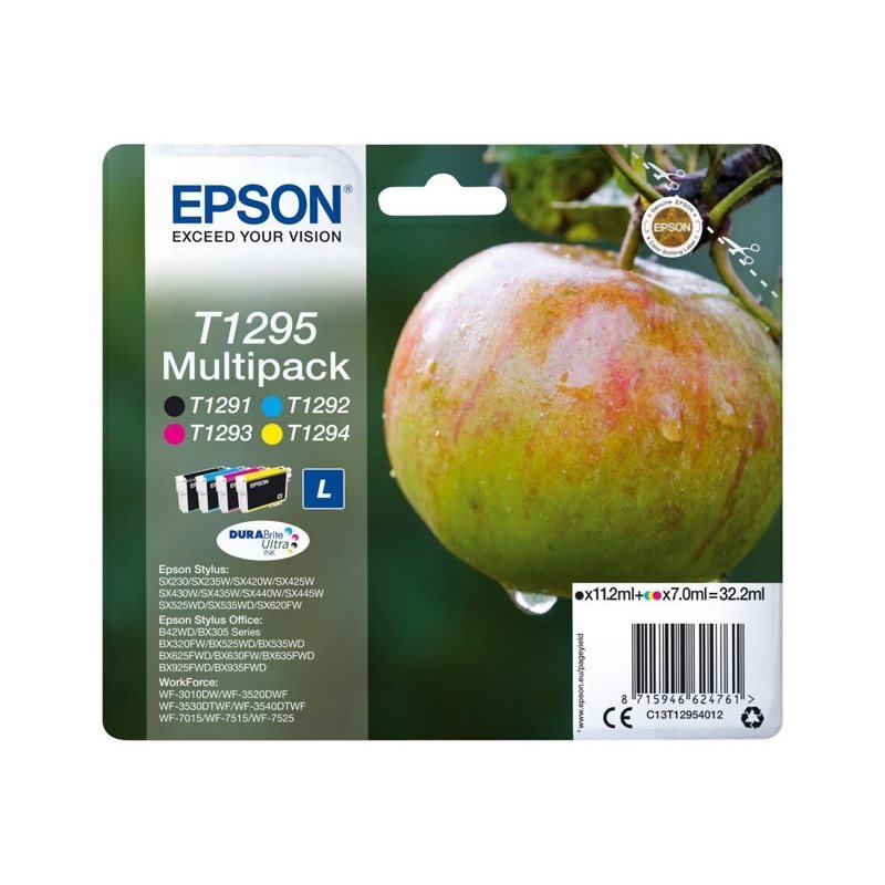 Epson T1295 DURABrite Ultra Apple -väriainekasetti, multipack