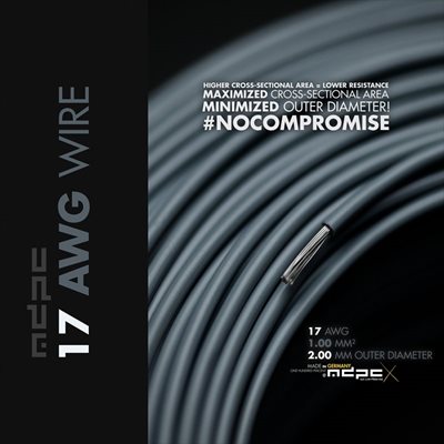 MDPC-X 17 AWG Wire -sähköjohto, 1m, harmaa