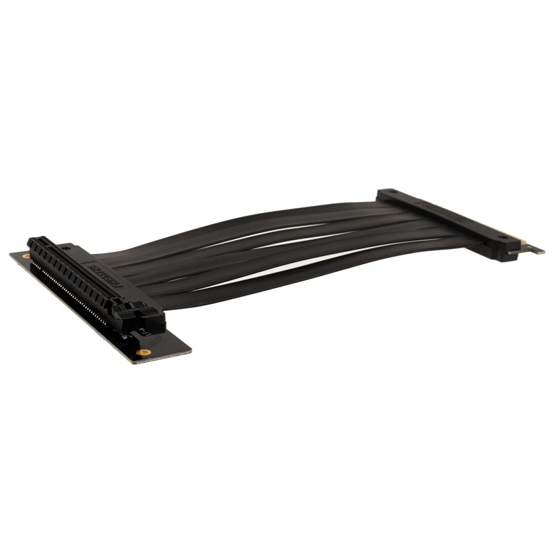 Phanteks (Outlet) Flatline PCI-E x 16 Riser Cable, 220mm, 90° kulma, musta - Kuva 2