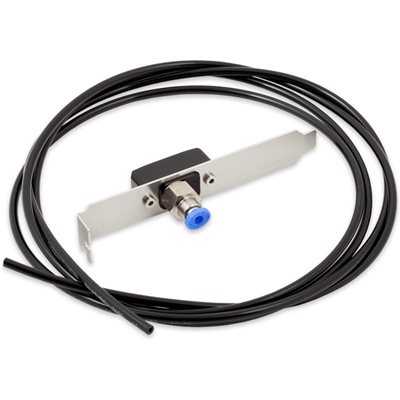 Aqua Computer PCI(e)-peitelevy täyttöportilla, LEAKSHIELD, hopea/musta/sininen