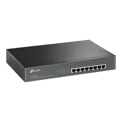 TP-Link TL-SG1008MP, hallitsematon 8-porttinen kytkin, PoE+, 126W, musta