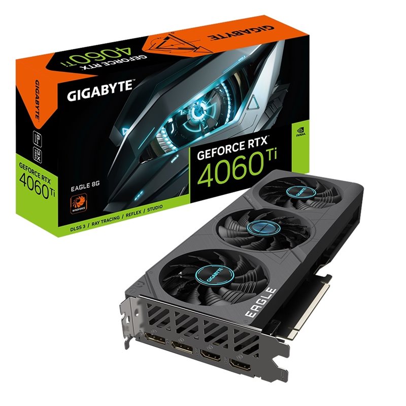 Gigabyte GeForce RTX 4060 Ti EAGLE -näytönohjain, 8GB GDDR6