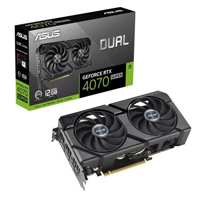 Asus GeForce RTX 4070 SUPER DUAL EVO -näytönohjain, 12GB GDDR6X