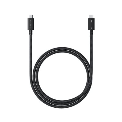 Satechi Thunderbolt 4 Pro -kaapeli, 1m, musta
