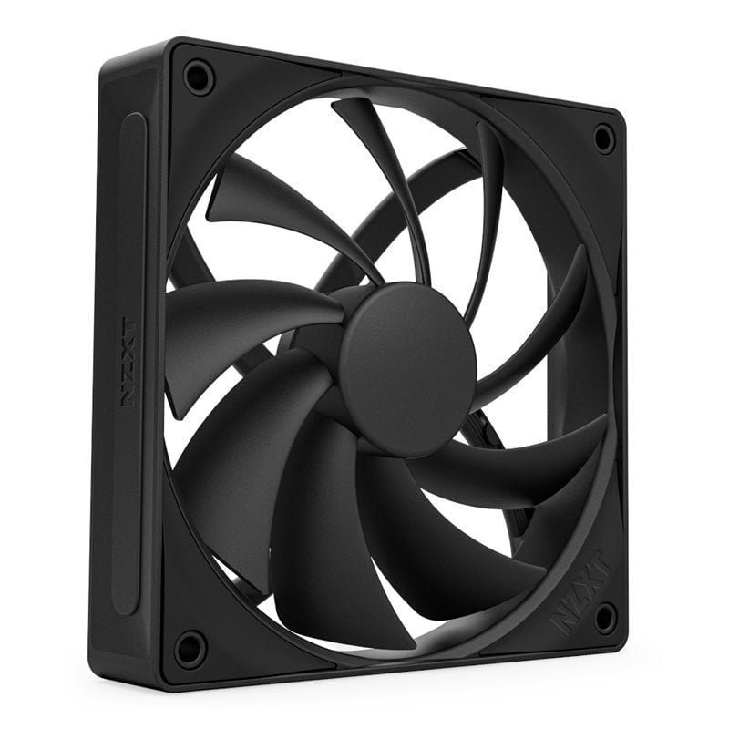 NZXT F120Q - Quiet Airflow, 120mm PWM-laitetuuletin, musta