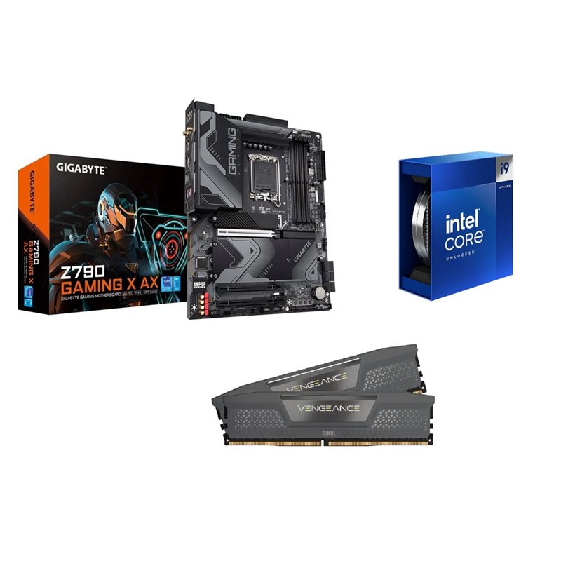 Gigabyte Z790 GAMING X AX + Core i9-14900K + 32GB DDR5 6400MHz (Bundletarjous!)