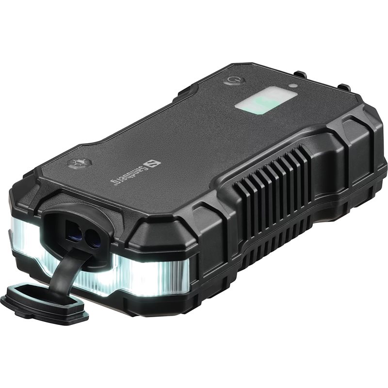 Sandberg 10 000 mAh Car Jumpstarter Powerbank, USB-C, USB-A, musta