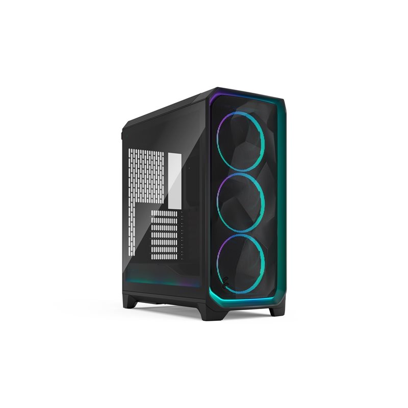 Fractal Design Meshify 3 - Ambience Pro RGB Black TG Light Tint, ikkunallinen miditornikotelo, musta