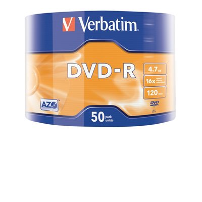 Verbatim DVD-R 4,7GB/120min, 16x, spindle, 50kpl