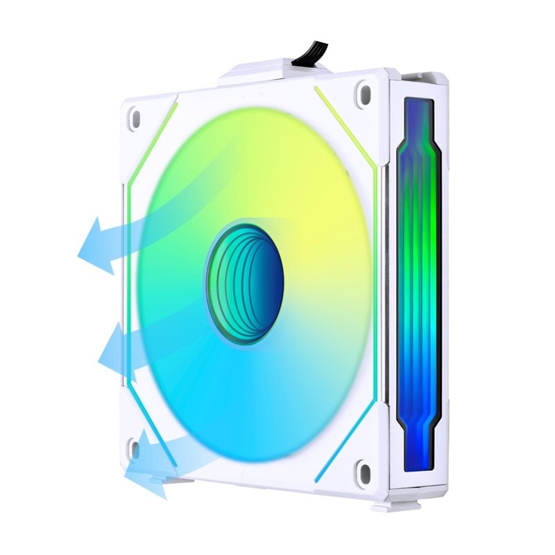 Lian Li (Outlet) UNI FAN SL Infinity 120 Reverse Blade, valkoinen
