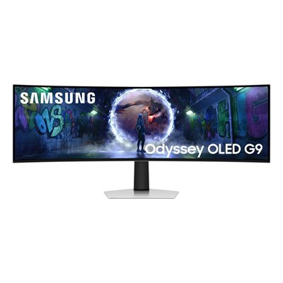 Samsung 49" Odyssey OLED G9 G93SD, 240Hz kaareva pelimonitori, hopea