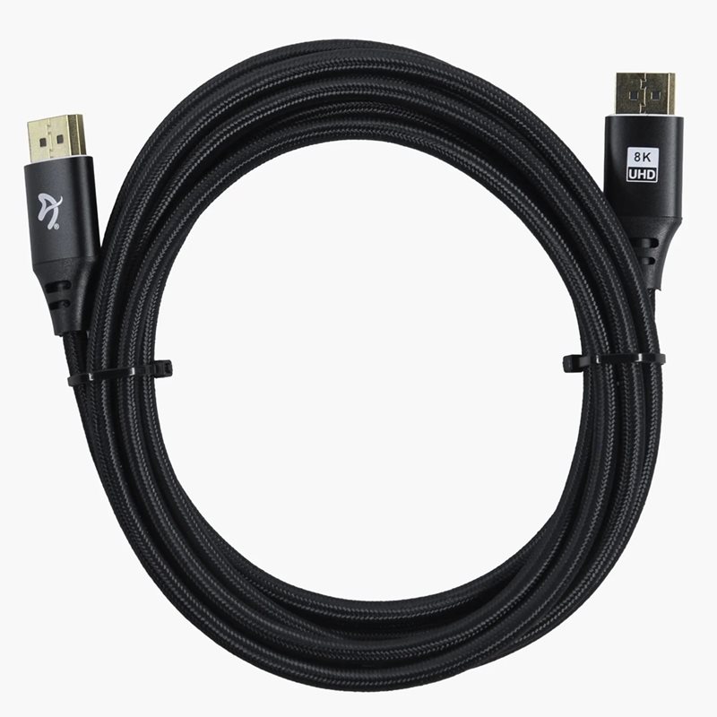 Arozzi DisplayPort 1.4 -näyttökaapeli, 3m, musta