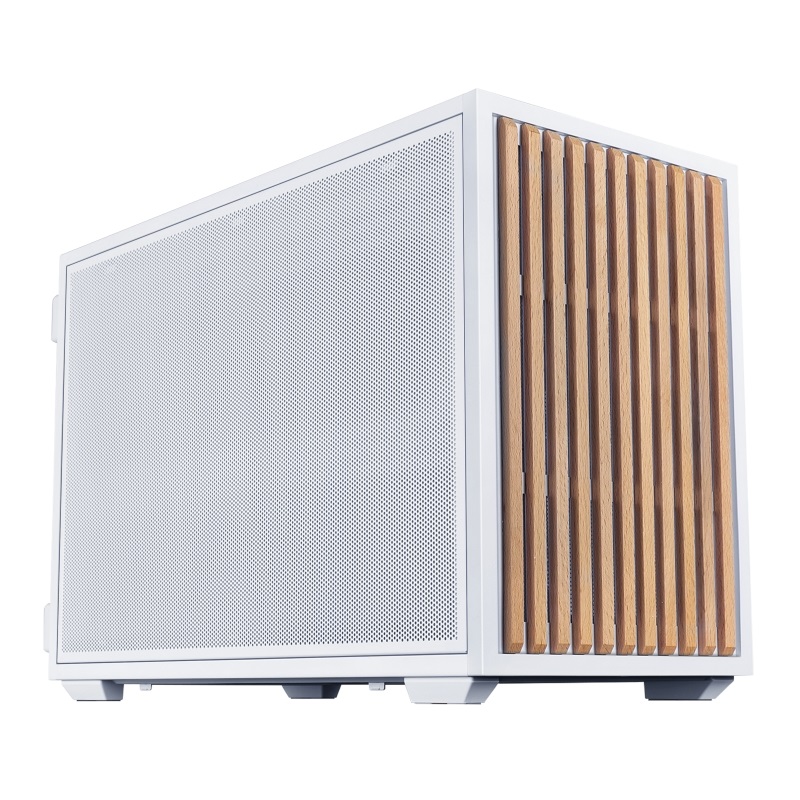 Lian Li Dan Cases B4 Wood, mATX-kotelo, valkoinen