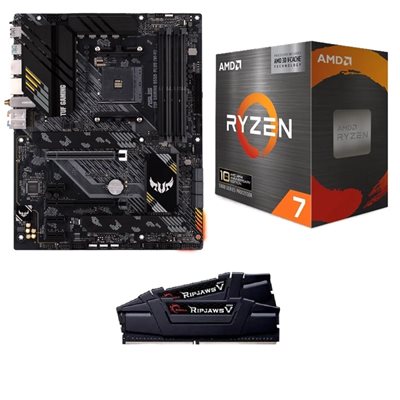 Asus TUF GAMING B550-PLUS WIFI II + 5800X3D + 32GB DDR4 -tuotepaketti