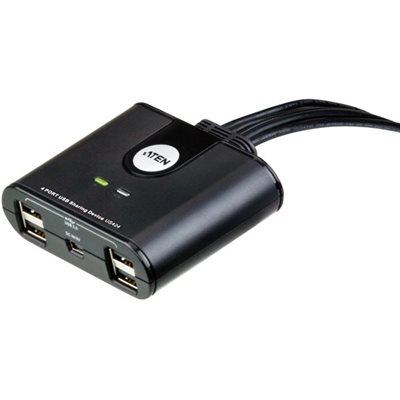Aten US424 manuaalinen USB 2.0-kytkin, 4 tietokonetta 4 laitteeseen