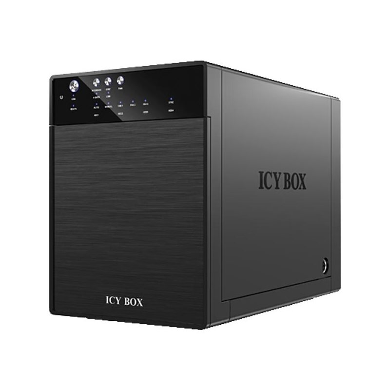 IcyBox Ulkoinen tallennuskotelo 4x3,5" SATA-kiintolevylle