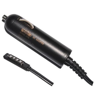 MicroSpareparts Mobile Tarvikeautolaturi, Microsoft Surface tabletille, 43W, musta