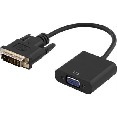 Deltaco DVI-adapteri, Dual Link, DVI-I u > VGA n (Poistotuote! Norm. 23,90€)