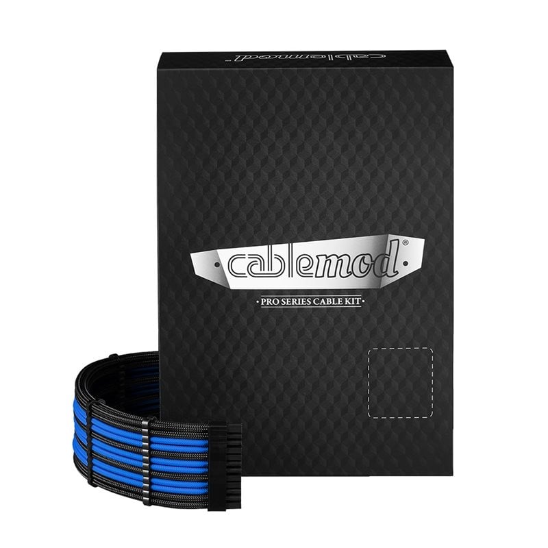 CableMod RT-Series Pro ModMesh Sleeved 12VHPWR Dual Cable Kit for ASUS, Phanteks and Seasonic (Black + Blue)