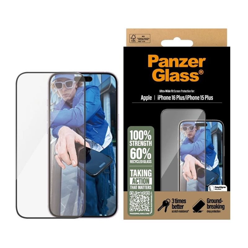 PanzerGlass Panssarilasi, Apple iPhone 16 Plus/15 Plus