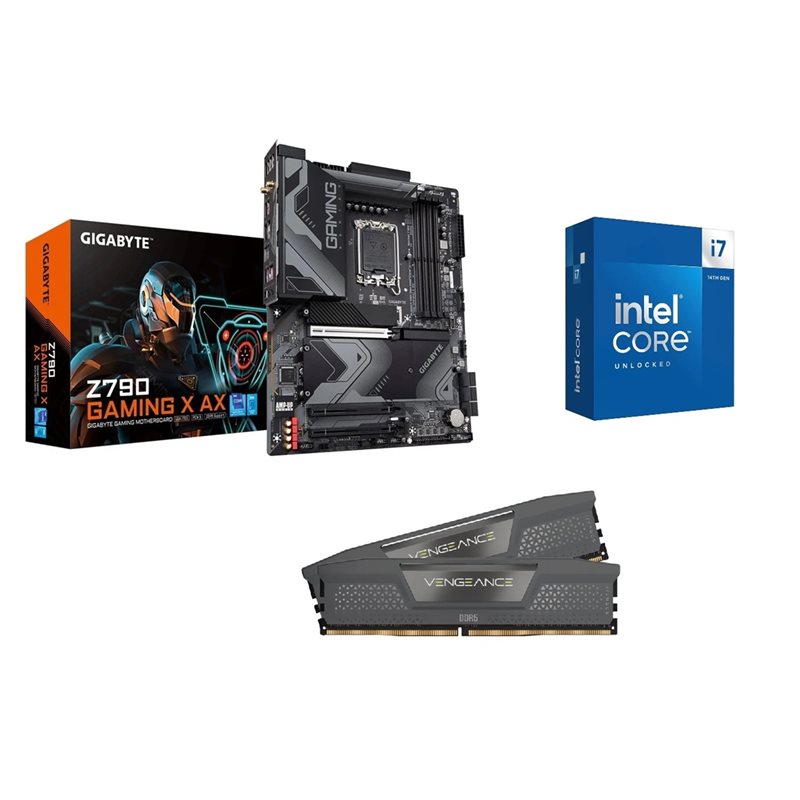 Gigabyte Z790 GAMING X AX + Core i7-14700K + 32GB DDR5 6400MHz (Bundletarjous!)