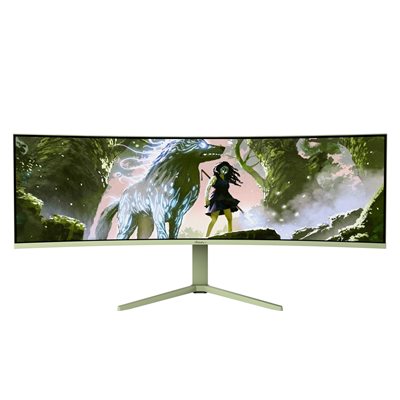 Arozzi 49" Nova VA, 165Hz (OC) UWQHD -pelimonitori, metsänvihreä
