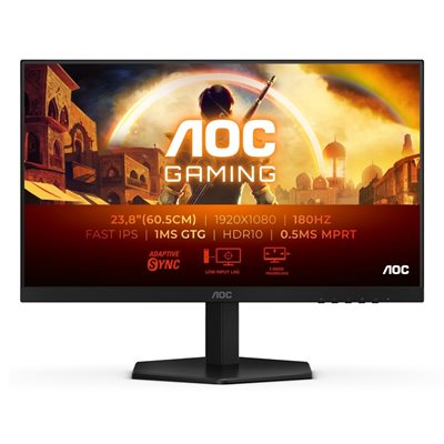 AOC 23,8" 24G42E, 180Hz Full HD -pelimonitori, musta