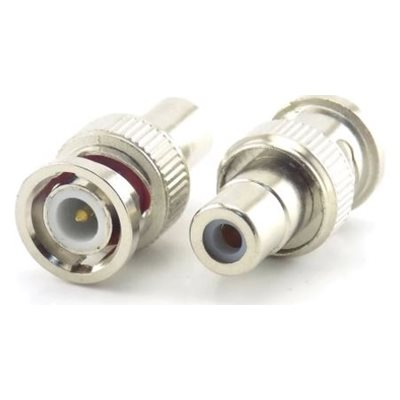 Arronna BNC uros -> RCA naaras -adapteri, harmaa