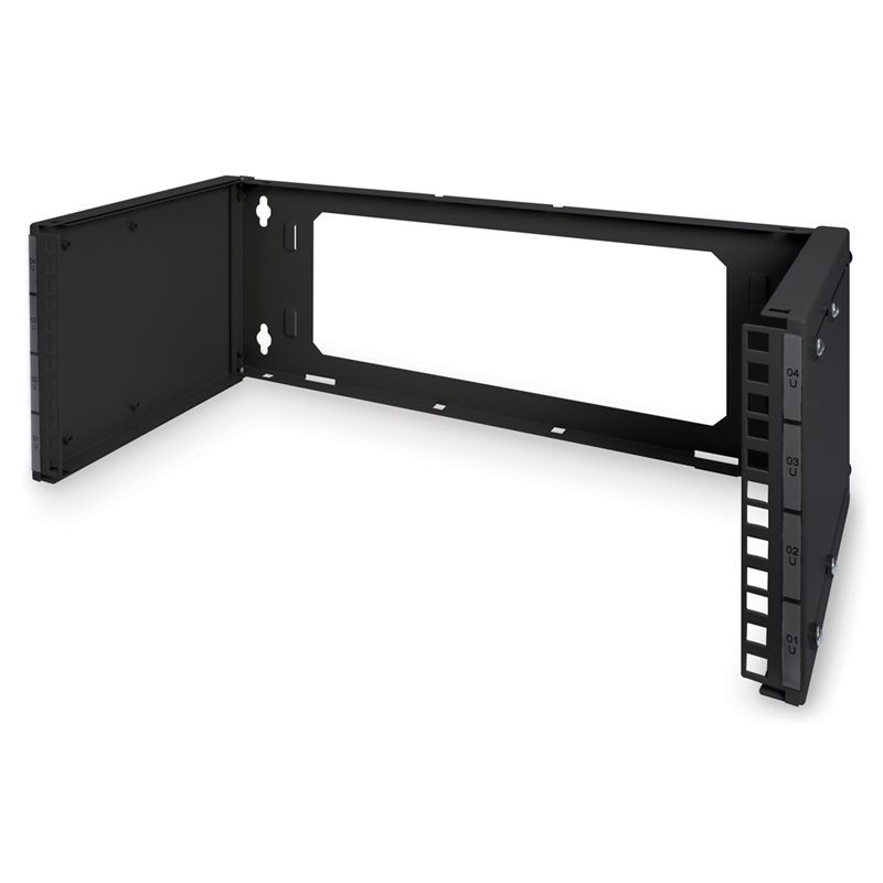 Digitus 19" seinäteline, 4U, maks. 15kg, musta