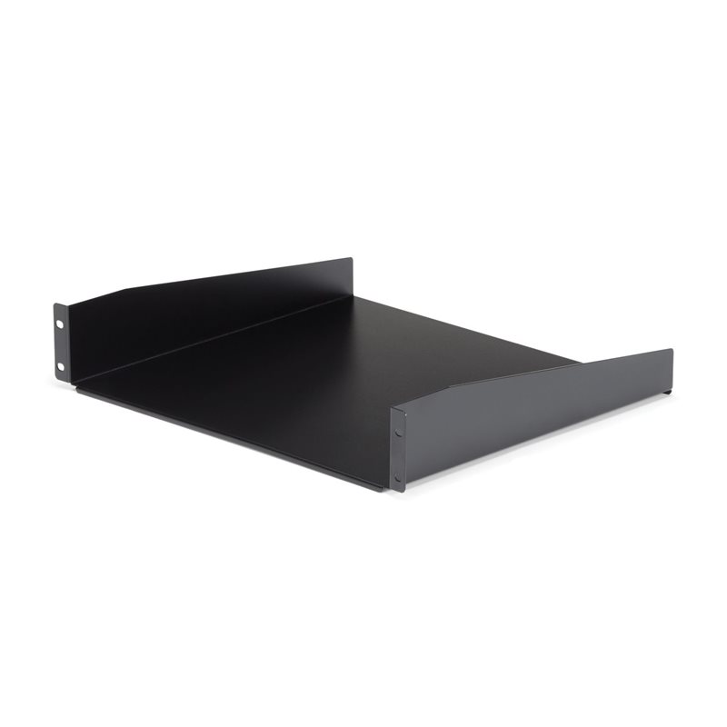 StarTech.com 2U 19" räkkihylly, maks. 20kg, musta