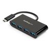StarTech.com 3.2 Gen1 USB-C-hubi, 4x USB-A, musta