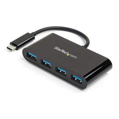 StarTech.com 3.2 Gen1 USB-C-hubi, 4x USB-A, musta