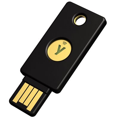 Yubico YubiKey 5 NFC, turva-avain, USB-A, musta