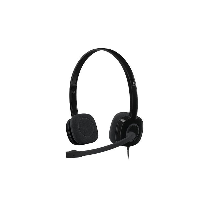 Logitech Stereo Headset H151, kuulokkeet mikrofonilla, musta