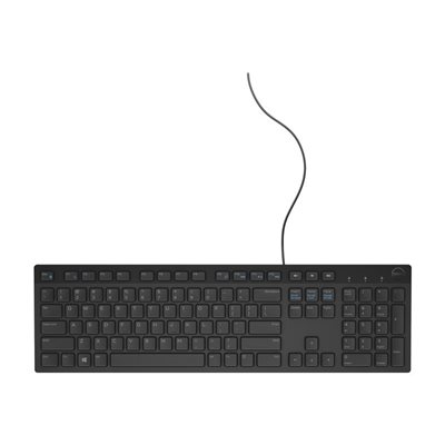 Dell KB216 Multimedia, langallinen näppäimistö, USB-A, musta